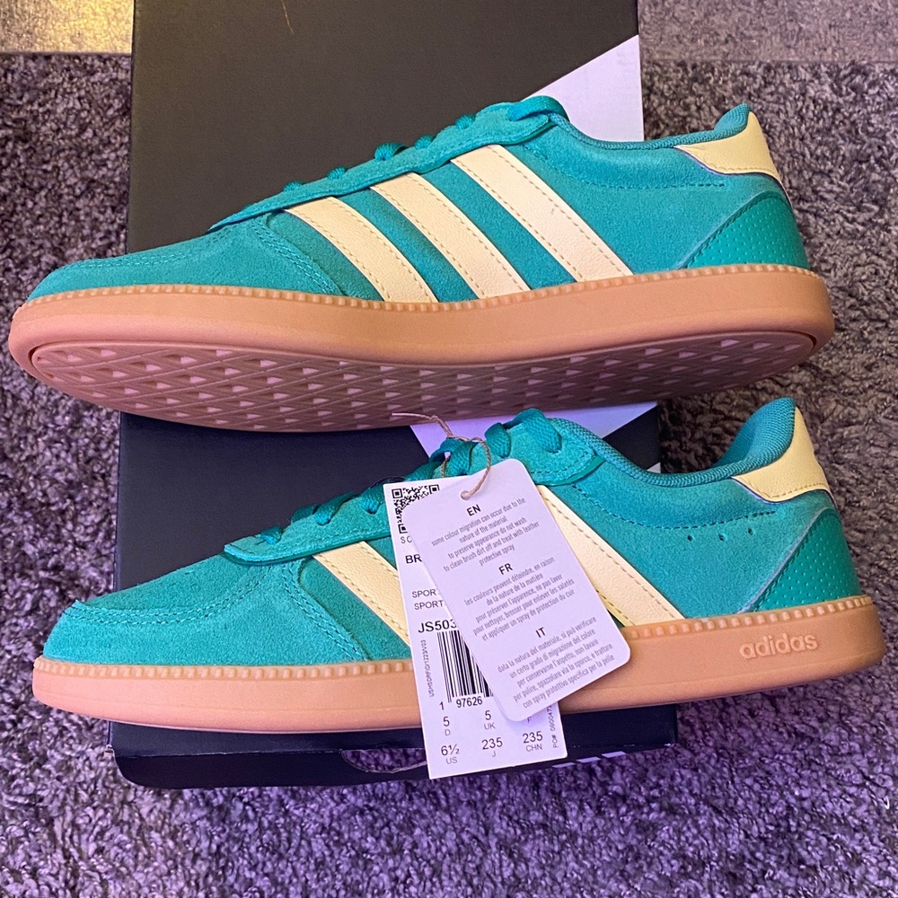 Adidas Breaknet Sleek Green and Yellow Women’s shoes